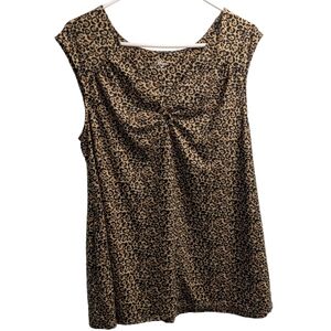 💥 Simple Pleasures Animal Print Top/Tunic M